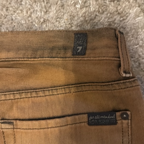 For All Mankind Jeans Mens 30 Orange Denim Cotton Blend Slimmy Pocket Made USA - Picture 5 of 5